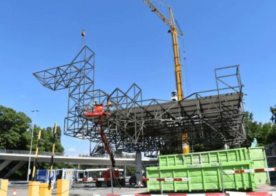 Démolition armature métal